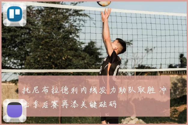 托尼布拉德利内线发力助队取胜 冲击季后赛再添关键砝码